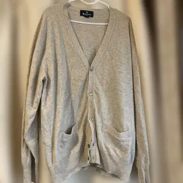 Aquascutum 캐시미어 가디건 베이지