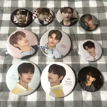 SEVENTEEN 세븐틴 세부치 준 캔뱃지 묶음 판매