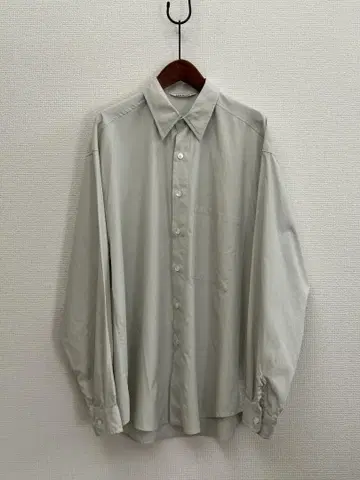 22AW AURALEE WASHED FINX TWILL BIG SHIRT