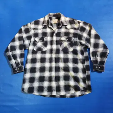 C.E. SCHMIDT 긴팔 옴브레 체크 셔츠 XL