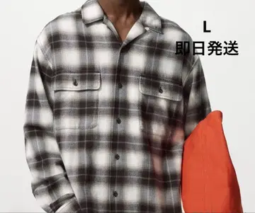 JW ANDERSON 브러쉬드 코튼 오버 사이즈 셔츠 L 사이즈