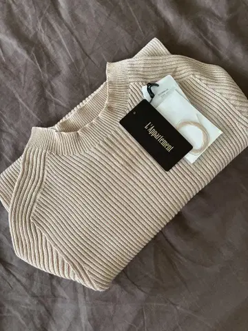 라빠르망 UNION LAUNCH B/N RIB KNIT 생성 IVORY