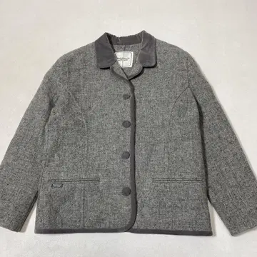 Mademoiselle NONNON 파이핑 벨로아 울 자켓 M