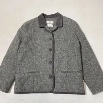 Mademoiselle NONNON 파이핑 벨로아 울 자켓 M