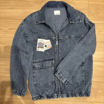 Lutique 지퍼 데님 오버 사이즈
