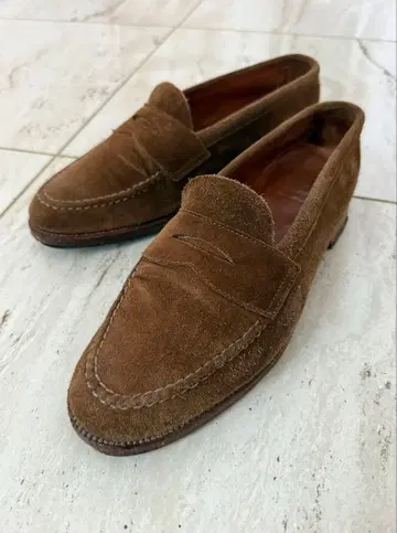 ALDEN 브라운 스웨이드 로퍼 9 B/D 백 포함