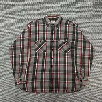 60s Sears 밴드 포함 플란넬 셔츠