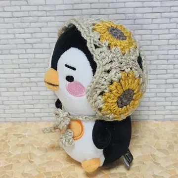 아기 펭귄용 해바라기 보닛 모자 펭귄 아기