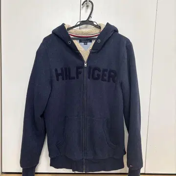 TOMMY HILFIGER 네이비 집업 후드티