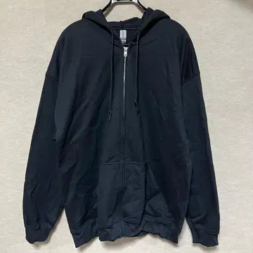 새상품 GILDAN 길단 집업 후드티 블랙 XL