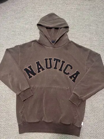 NAUTICA 브라운 후드티