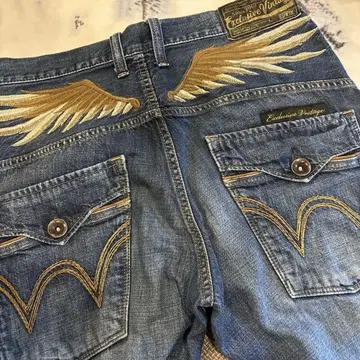 에드윈 Exclusive Vintage 데님 팬츠 날개 자수