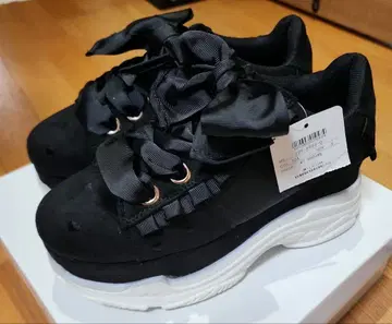 리즈리사 통굽 신발 스니커즈 블랙 L 사이즈