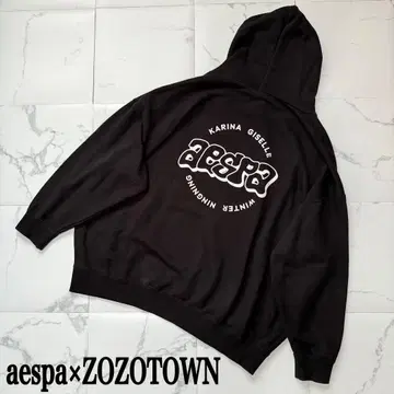 aespa x ZOZOTOWN 에스파 조조타운 콜라보 맨투맨 후드티