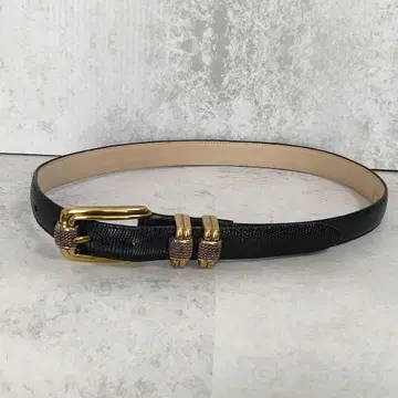 Brighton 벨트 여성용 레트로 네이비 골드 금장 장식