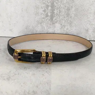 Brighton 벨트 여성용 레트로 네이비 골드 금장 장식