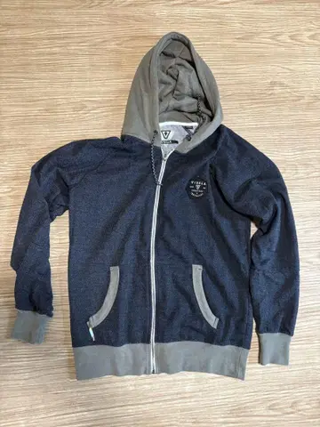 새상품 S VISSLA 다크 블루 그레이 후드티