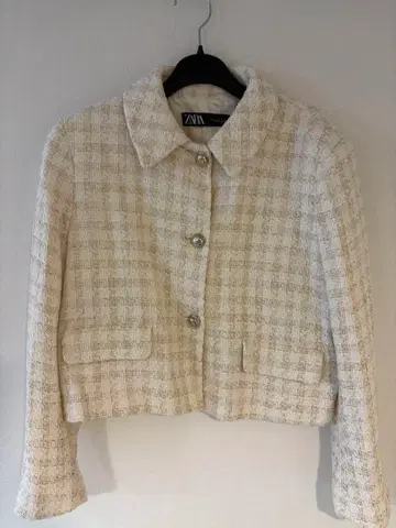 ZARA 화이트 x 골드 자켓