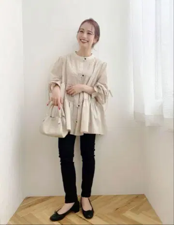 jumelle 티어드 리본 블라우스