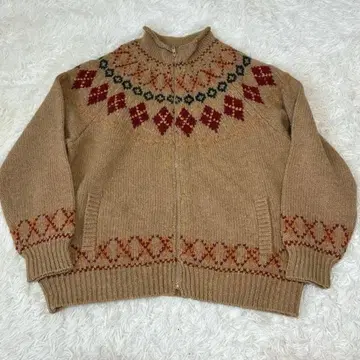 PINKHOUSE 핑크하우스 노르딕 니트 가디건 수리 있음