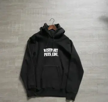 XXL 챔피온 복각 후드티 단색택 풀오버 블랙