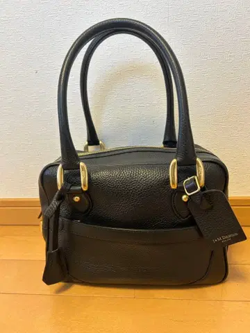 j&m 데이비드슨 블랙 가죽 핸드백