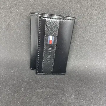 타미힐피거 가죽 키케이스 블랙