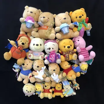 헤이세이 레트로 곰돌이 푸 봉제 인형 키링 등 봉제 인형 모음