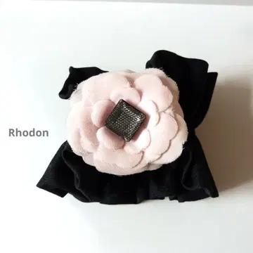 Rhodon 로돈 까멜리아 스크런치 핑크 x 블랙