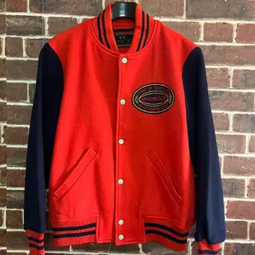 맥그리거 바시티 자켓 레드 네이비