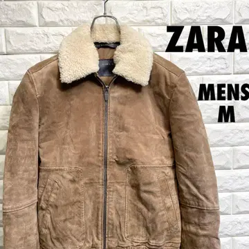 ZARA 자라 보아 가죽 자켓 돈피 남성용 M 사이즈