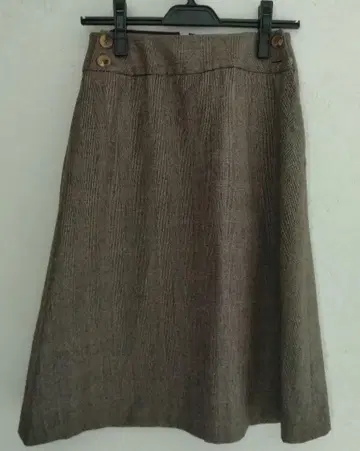 MARGARET HOWELL 체크 A라인 스커트 I