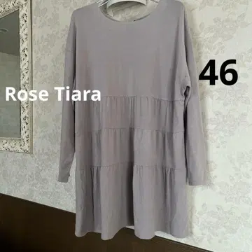 새상품급 빅 사이즈 46 로즈 티아라 백리본 루즈핏 튜닉