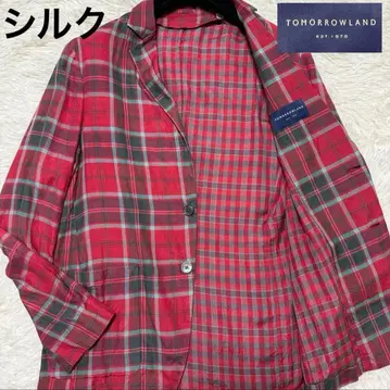 컨디션 최상 / 실크 / XL 상당 투모로우랜드 테일러드 자켓 언컨