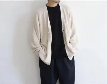 Graphpaper Suvin Loose Rib Cardigan