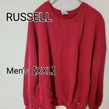 z231 [RUSSELL] 맨투맨 트레이닝복 (남성용 XXL) 레드