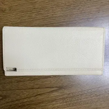 와코 WAKO 아이보리 슬림 장지갑 화이트 새상품급