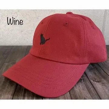 배송비 포함 새상품 고양이 실루엣 자수 트윌 캡 CAP 고양이 남녀 WN