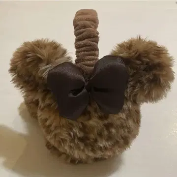 미니 레오파드 무늬 귀도리 디즈니