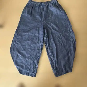 sousou 린넨 삼나무 능직 광폭 몸빼 온