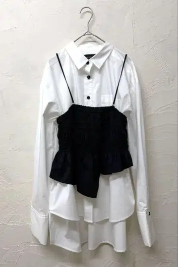UNITED TOKYO 셔링 뷔스티에 SET 셔츠