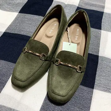 택 포함 새상품 will be 올리브 그린 로퍼