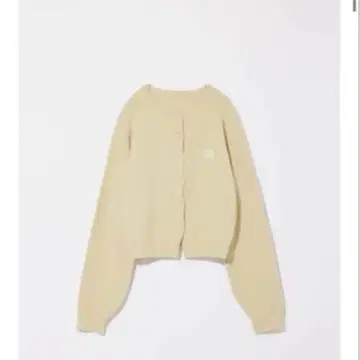 Eaphi 컴팩트 로고 니트 가디건 eaphi