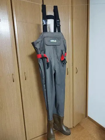 OH-852 키즈 140 사이즈 가슴장화 그레이 어린이 22cm