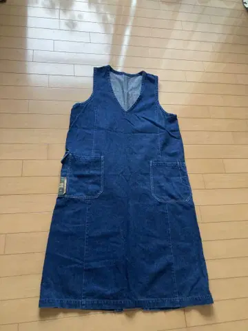 Handwerker 데님 V넥 원피스