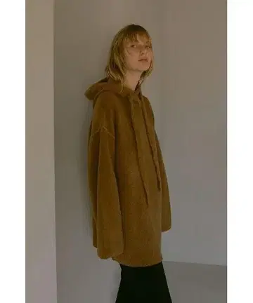 [ MANOF ] BOUCLE HOODIE KNIT TOPS