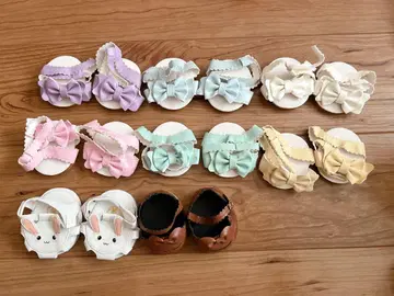 40cm 봉제 인형용 샌들 신발 8켤레