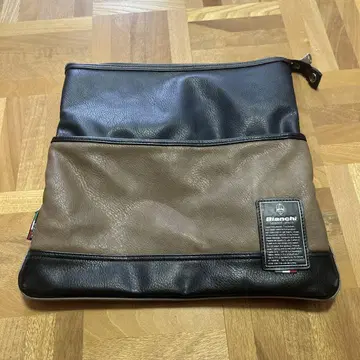 Bianchi 가죽 숄더백 블랙/브라운