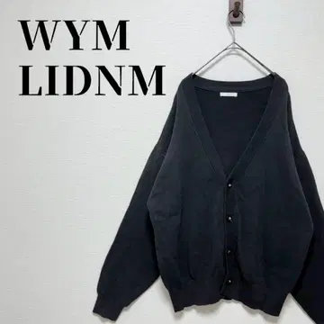 위므리돔 WIDE AZE CARDIGAN 하이 게이지 차콜 그레이