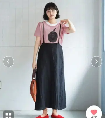 뷔르데사봉 린넨 캐치 와셔 스커트
